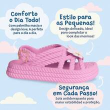 Kit Of 2 Pairs Of Girls' Daisy Sandals, Lightweight And Comfortable, Braided School Shoes - أرجواني + وردي - مشاهدة 6