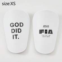 1 par de espinilleras de fútbol con diseño de cruz mini, protectores de pierna para adultos con clip - Espinilleras de fútbol mini gruesas - Adecuadas para todas las temporadas