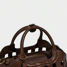Retro Woven 2025 Niche Design Autumn New Arrival Chic Versatile Handbag & Shoulder Bag, Woven Basket Bag Set - Coffee - View 10