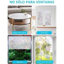 3D Pelcula Decorativa de Vidrio, Protector Privacidad Sin Pegamento, Autoadhesiva Anti, Pelcula para Ventana, Adecuado Hogar para Sala De Estar Bao Dormitorio Cocina Oficina 40x 300CM - Tulipán + 40x500 cm - Ver 8