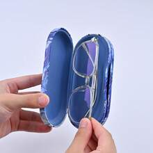 XIANG YU 2-In-1 Dual Layer Contact Lens Case With Mirror & Tweezer, Portable Dual-Sided Contact Lens Storage Box, Sunglasses Pouch, Unisex For Daily Use & Travel - Multicolor - View 3