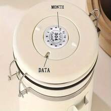 YingBei Farida Bio 304 Stainless Steel Airtight Coffee Canister With Date Tracker, Scoop And Degassing Valve, Coffee Bean Storage Jar For Office, Pantry - Multicolor - View 4