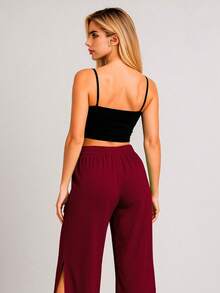Swisz Women Pants - Burgundy - View 6