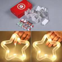 Serie de Luces LED USB Trasparentes con Motivos Navideños para Exteriores e Interiores - Multicolor - Ver 4