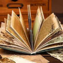 镀金复古优雅精装笔记本，高品质装饰笔记本，礼物之选 - 均碼 - 查看 7