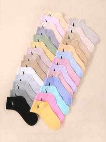 10 双多色/10 双儿童黑白运动学院风日系简约时尚亲肤舒适透气防臭儿童短袜