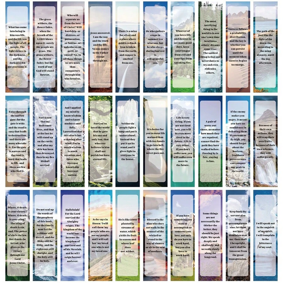 30PCS Bible Bookmarks Graffiti Room DIY Skateboard Creative Cartoon Gift Living Room Luggage Unique Gifts Helmet Durable