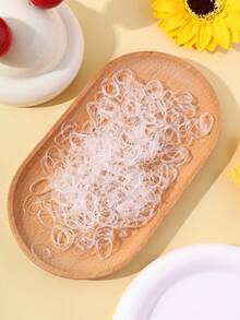 500pcs Colorful Candy-Colored Baby Hair Scrunchies, Cute Baby Hair Ties, Baby Hair Accessories