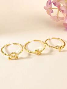 1 Pc Zodiac Adjustable Ring Women's S925 Sterling Silver Fine Ladies Jewelry Gifts - Twelve Zodiac Signs Open Ring - View 5