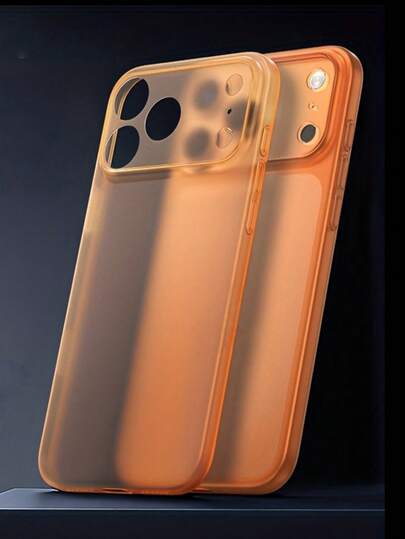 1pc Luxury Minimalist Ice Feel Clear Matte Case Compatible With IPhone 17 Air 16 14 13 12 15 11 Pro Max Plus Transparent Camera Protection