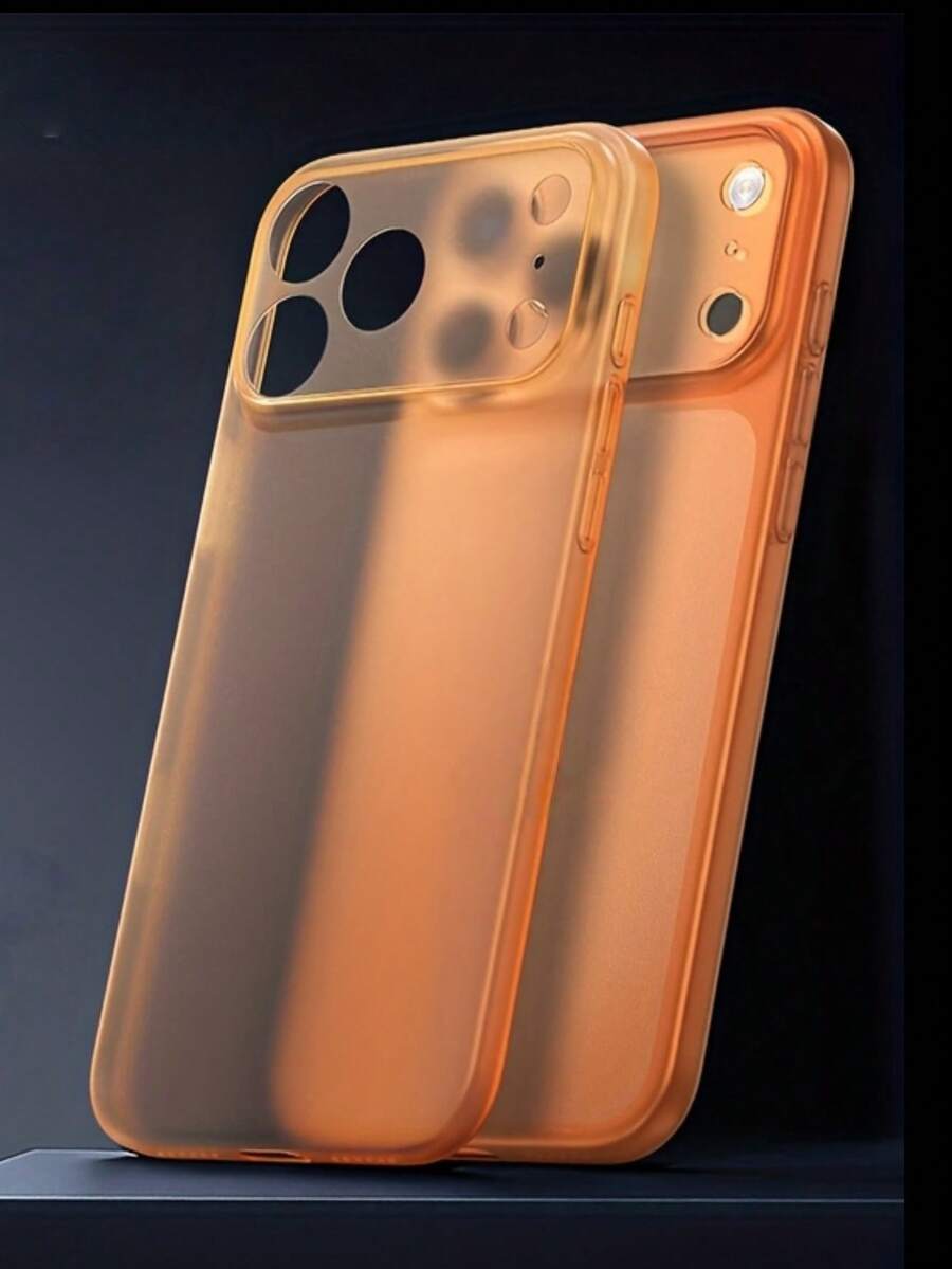 1pc Luxury Minimalist Ice Feel Clear Matte Case Compatible With IPhone 17 Air 16 14 13 12 15 11 Pro Max Plus Transparent Camera Protection