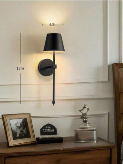 Wireless Wand Lamp, Small Cordless High Capacity Rechargeable Battery LED Light, Dimmable Lighting, Living Room, Bedroom, Corridor, Night Verlichting (Black) view 3