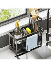 Effective Drainage Kitchen Sponge Rack, Soap Rack, More Durable Material, Sloped Design To Prevent Water Accumulation, Independent Towel Rack Effectively Prevents Mildew, Kitchen Storage, Wall-Mounted Plastic Bathroom Rack, 3-Tier Hanging Storage Rack, Bathroom Storage Rack Without Drilling, For Storing Cosmetics, Towels And Toiletries, Unfinished Painted Finish, Suitable For Home And Kitchen Use