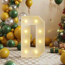 28.74 英寸 LED 发光字母 A-Z - 易于组装，电池供电，是生日、求婚、婚礼、活动的理想之选 - 暖光