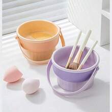 Zestaw do czyszczenia pędzli do makijażu, silikonowy uchwyt na pędzle i suszarka