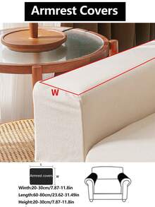 1pc Stretch Sofa Seat Cushion Cover, All Season Non-Slip Sofa Slipcover, Full Coverage Sofa Protector, Washable, Dust-Proof, Pet-Friendly, Adjustable For L-Shaped Sofa, Suitable For Bedroom, Office, Living Room - cream color - View 17