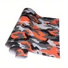 1 لفة من فيلم تمويه السيارة والدراجة النارية، ملصق تمويه الرسومات على السيارة DIY شخصي، ديكور داخلي وخارجي للسيارة والكمبيوتر المحمول، ورق لاصق مبتكر مقاوم للماء والخدش ومنفذ للهواء