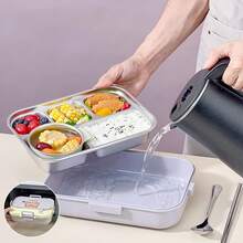 1 cái/1 bộ 1500ml 4/5 ngăn đựng cơm bằng thép không gỉ 304 có họa tiết chuột lang nước dễ thương, hộp cơm Bento dung tích lớn di động kèm bộ đồ ăn & bát đựng súp, hộp đựng cơm giữ nhiệt, hộp đựng thực phẩm salad trái cây chống rò rỉ, dùng được trong máy rửa chén & lò vi sóng, thích hợp cho học sinh và người lớn sử dụng tại nhà, trường học, văn phòng, cắm trại ngoài trời, dã ngoại, du lịch, trở lại trường học - Nhiều màu - Xem 9