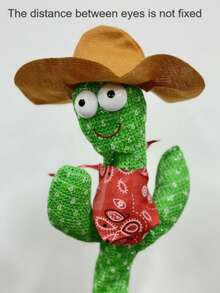 1pc Dance Cactus, Toy For Baby, Talking Cactus Toys, Repeat What You Say Baby Toys, Dance Cactus Imitation Toys And LED English Singing Can Talk For 15 Seconds Recorder Music Toys,Halloween Christmas Gift