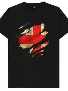 Ped Union Jack U.K British S Wos Kids Uni T Shirt - 風格19 - 查看 1