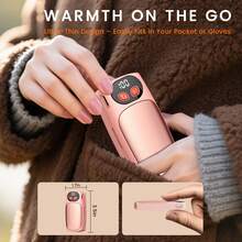 Rechargeable Hand Warmer 2*3000mAh Battery, Magnetic Heating Warmer, Suitable For Outdoor Sports, USB-C Portable, Gift For Men And Women For Skiing, Hiking, And Fishing Christmas Gifts, Hand Warmers, Gifts For Men, Stocking Stuffers, Hand Warmers Rechargeable - Multicolor - View 6