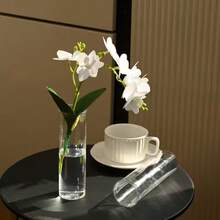 2/6/10/12/14件套透明塑料圆柱花瓶，适用于派对、家居装饰、婚礼、洗礼、圣诞节、情人节等场合的花瓶 - 白色 - 查看 7