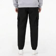 Adidas 阿迪達斯運動褲男褲2025秋季新款運動跑步訓練舒適休閒工裝褲收口長褲 - 黑色 - 查看 3