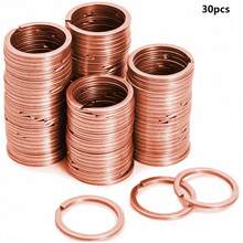 30/50/100pcs Flat Key Rings, 1 Inch Metal Flat Key Chains For Home, Car, Office Key Accessories - Keychain - View 11