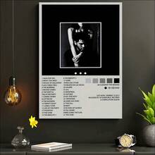 1 pieza Póster de lienzo sin marco, Pintura de álbum de música, Arte de pared de lienzo, Pintura artística para regalo, dormitorio, oficina, sala de estar, cafetería, bar, decoración de pared, decoración del hogar y la residencia