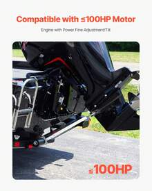 Protector de espejo de popa ajustable de 23 a 35 pulgadas Protector de espejo de popa para barco con cabezal compuesto - 23 a 35 pulgadas - Ver 2