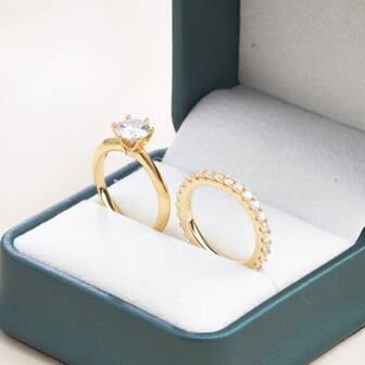 1 Set Moissanite 925 Sterling Silver Women's Luxury Fashion Rings, Jewelry For Wedding Engagement, Suitable For Daily Wear, Party, Date, VVS1 Clarity, GRA Certified, Comes With Formal Gift Box