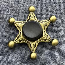Vintage Bronze Metal Spinning Top - Endless Spinning Top With Bat, Star, Ship Wheel, And Celtic Knot/Iris Hat - Quiet And Durable Stress Relief Toy, Birthday/Christmas Party Gift, Collectible Gift (No) SDDV - 1枚銅牌 - 查看 12