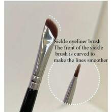 Bộ 3 cọ kẻ mắt góc cạnh, bộ cọ trang điểm mắt siêu mỏng chính xác, cọ kẻ mắt đầu nhọn, dụng cụ trang điểm mắt lông tổng hợp, du lịch, đồ dùng cần thiết khi đi du lịch, quà tặng ngày Valentine, giá rẻ, cọ trang điểm du lịch, quà tặng cho phụ nữ, chuyên gia trang điểm, bộ trang điểm chuyên nghiệp hoàn chỉnh - Cọ kẻ mắt lông mày - 3 cây - Xem 4