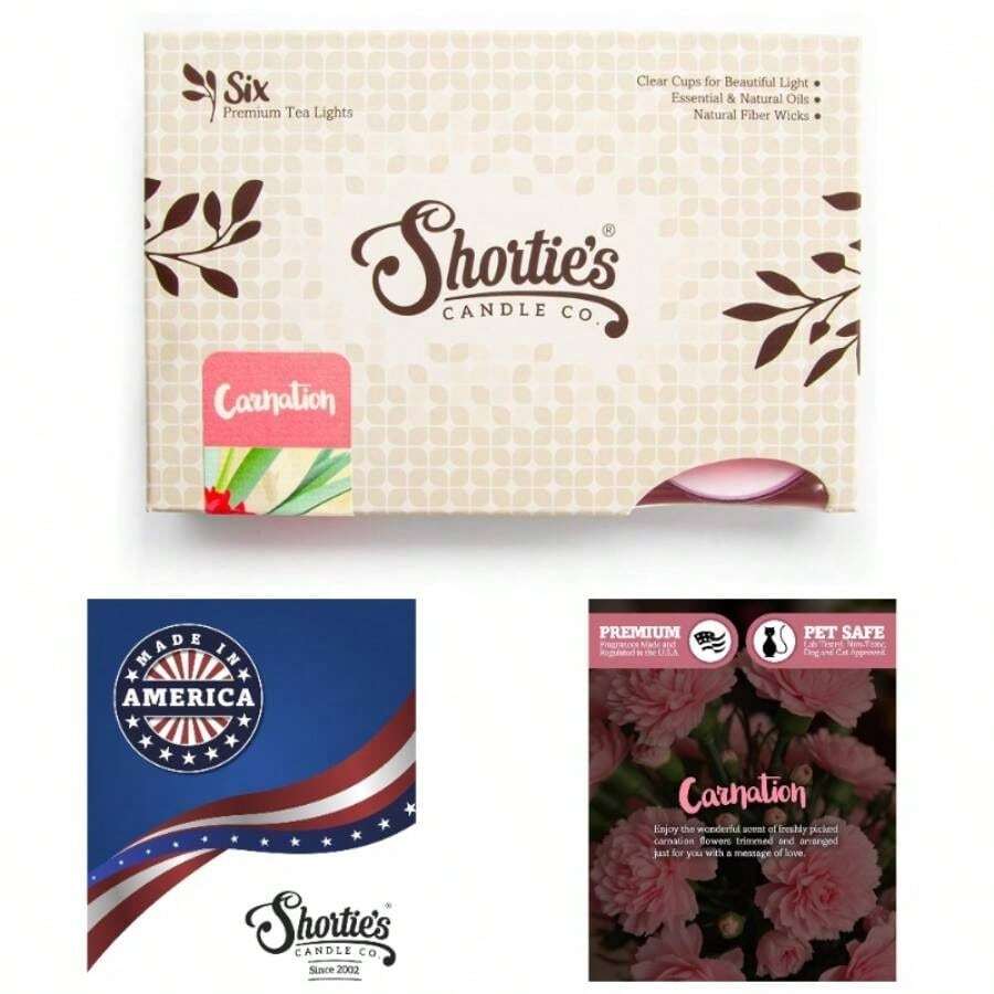 Honeysuckle Premium Tealight Candles - Highly Scented With Essential Natural Oils - 6 White Tea Lights - Beautiful Candlelight - Made In USA - Flower Floral