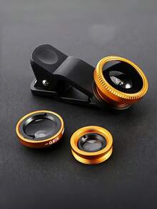 Mobile Fisheye Lens Camera Artifact Wide-Angle Macro Professional Shooting External Filter Lens For Mobile Phone Universal SLR High-Definition Camera Live Photography Three-In-One Suit