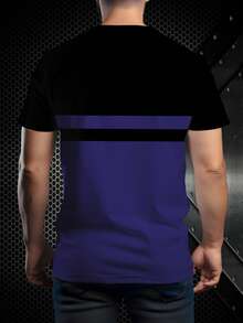 Áo thun nam tay ngắn cổ tròn in họa tiết thời trang Milan, áo thun mùa hè, 100% polyester, vải nhẹ, thích hợp mặc mùa hè. - Nhiều màu - Xem 2