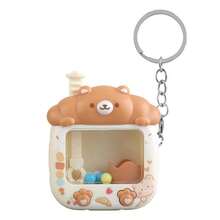 迷你抓娃娃机钥匙扣 - 趣味减压小玩意 - 迷你游戏机吊坠，史迪奇玩具，旅行玩具，课堂减压玩具，迷你小物，洗澡玩具，圣诞文具，减压球，生日礼物，圣诞礼物，万圣节礼物，完美礼物，礼品 - 彩色 - 查看 7