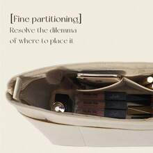 1pc Large Capacity Multi-Functional Inner Lining Bag, Cosmetic Bag, Toiletry Bag, Storage Bag, Desktop Organizer Bag, Home Storage Bag, Foldable Bag, Travel Bag