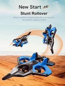 CASRRA Avião de Batalha com Controle Remoto S83 Mais Recente de 2025. Equipado com Sistema de Decolagem/Pouso com Um Toque, Função de Rolagem de 360° e Função de Voo Estacionário. Também é um Avião de Batalha/Planador Luminoso de Espuma EPP, um Brinquedo de Menino e um Brinquedo de Drone de Menina, Maravilhoso