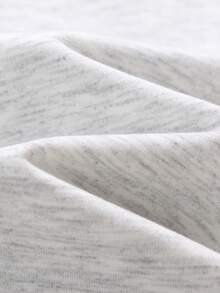 2pcs Set Boy Individuality - Element Sweatshirt Set, Soft Fabric, Spring & Autumn Streetwear & Sports Exercise Style - Grey - View 6