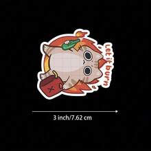 3 英寸“让它燃烧乙烯基贴纸，适合火爱好者、幽默爱好者和古怪设计爱好者；非常适合笔记本电脑、水瓶、笔记本和个人空间装饰；非常适合作为幽默贴纸、火贴纸和古怪贴纸；为您的配饰增添魅力，庆祝火热的幽默，或送给喜欢有趣设计的朋友的礼物；非常适合喜欢轻松风格、幽默和俏皮表达的成年人。” - 3吋/7.62厘米 - 查看 8