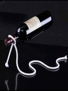 Novel Magic Floating Steel Chain Wine Bottle Holder / Stand - Keep The Bottle In Mid-Air. This Unique Suspended Wine Bottle Stand Is Perfect For Home Bars, Kitchens Or Party Decorations.