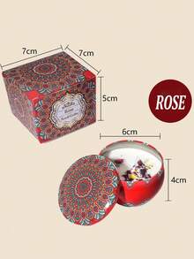 4/1Scented Candle Set With Colorful Box, Multiple Scent Combinations, Pleasant & Rich Fragrance, Smokeless, Long Burning Time - Christmas Gift Ideal For Family & Friends,Christmas Candle,Gift Sets For Women For Wedding, Birthday, Festivals, Wedding Souvenirs,Aromatherapy Candles For Home,Candle Present For Men And Women, For Birthday Christmas Day Yoga Bath, Valentine's Day Gift, Home, Hotel Decoration, Retro Pattern Design, Soy Wax,