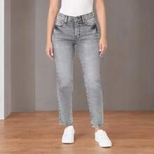 Kensie Jeans The Ella High-Rise Straight Leghalloween - Canberra - View 6