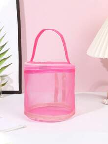 Large Capacity Drawstring Yarn Storage Bag - Easy Rotating Drum Design, With Threading Hole And Handle, Convenient For Travel, Space-Saving, Suitable For Beginner Knitters And Elderly, Ideal Gift For Christmas And Thanksgiving, Also Suitable For Handmade, Craft Storage And Craft Materials, Portable Design, Small And Durable, Made Of Polyester, Perfect Gift For Christmas And Thanksgiving, Ideal For Storing Yarn. - Multicolor - View 13