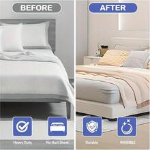 4pcs Bed Sheet Fasteners With High Strength Mattress Straps - Say Goodbye To Loose Bed Sheets, Universal Size, One-Time Installation, Bed Sheet Clips, Bed Corner Sheet Fasteners, Bedjet, Bed Jet, Fitted Sheet Fasteners - Multicolor - View 5