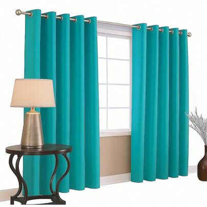 Cortinas Blackout Argollas Metálicas 274 x 213 Impide paso de la luz con forro térmico aislante reduce ruido perfectas para dormitorio sala baño cocina, cortinas opacas navidad navideño Christmas hogar
