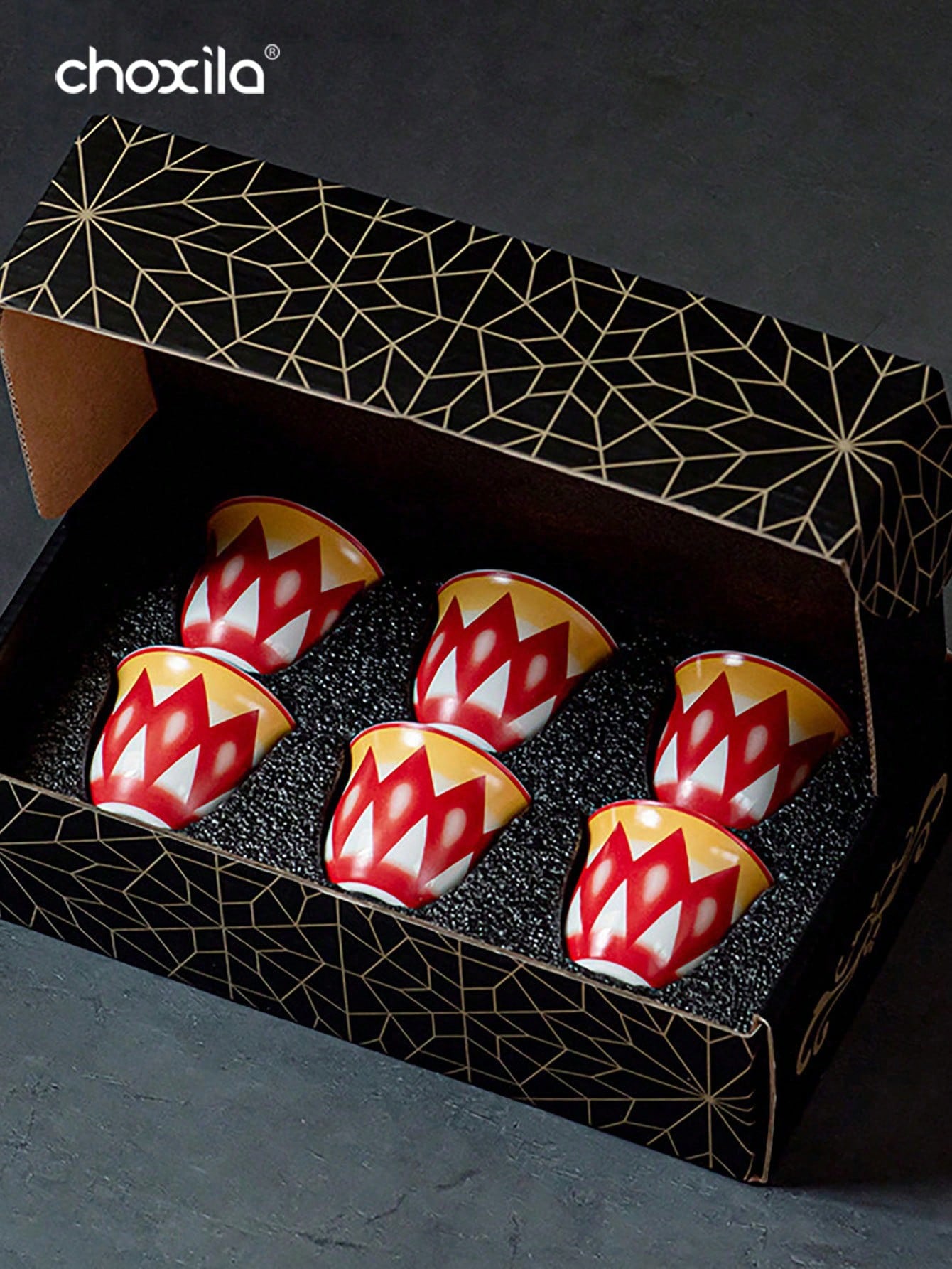 choxila 6 قطعة/مجموعة أكواب قهوة سيراميك صغيرة سعة...