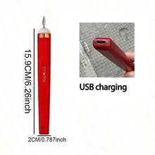 Kit de lima de uñas eléctrica recargable 5 en 1 - Batería de litio de 180mAh, apto para uñas de gel, eliminación de callosidades, pulido - Sin conservantes, excelente para manicuras de gel y salones de belleza en casa, regalo ideal