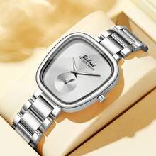 POEDAGAR Brand Women's Luxury Watch Waterproof Stainless Steel Oval Egg High Quality Women's Watch Elegant Women's Watch 50M Waterproof Imported Automatic Quartz Movement From Japan Long Life Battery Valentine's Gift Birthday Girl Mother Sisters Back To School Essentials - Multicolor - View 18